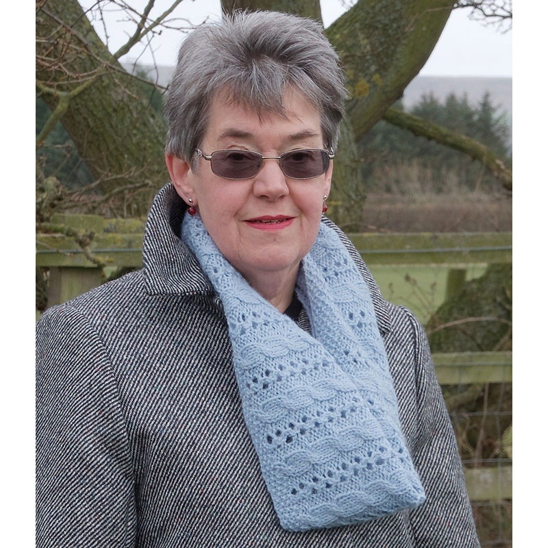 Lace and Cable Cowl Pattern - Doulton Border Leicester Yarn